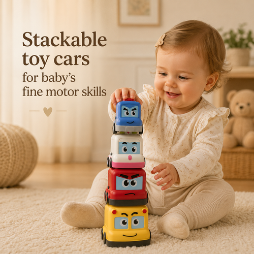 Stackable Magnetic Toy Cars Set