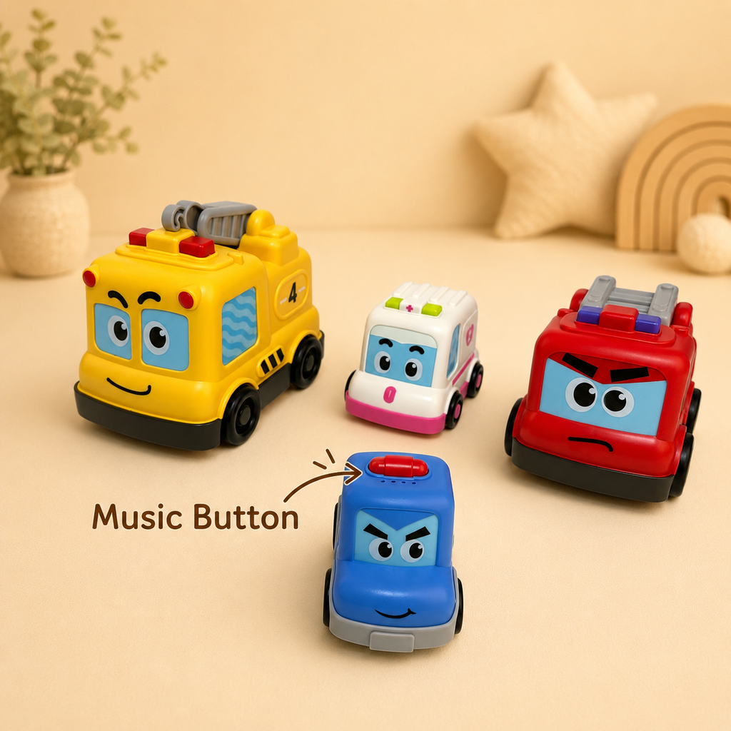 Stackable Magnetic Toy Cars Set